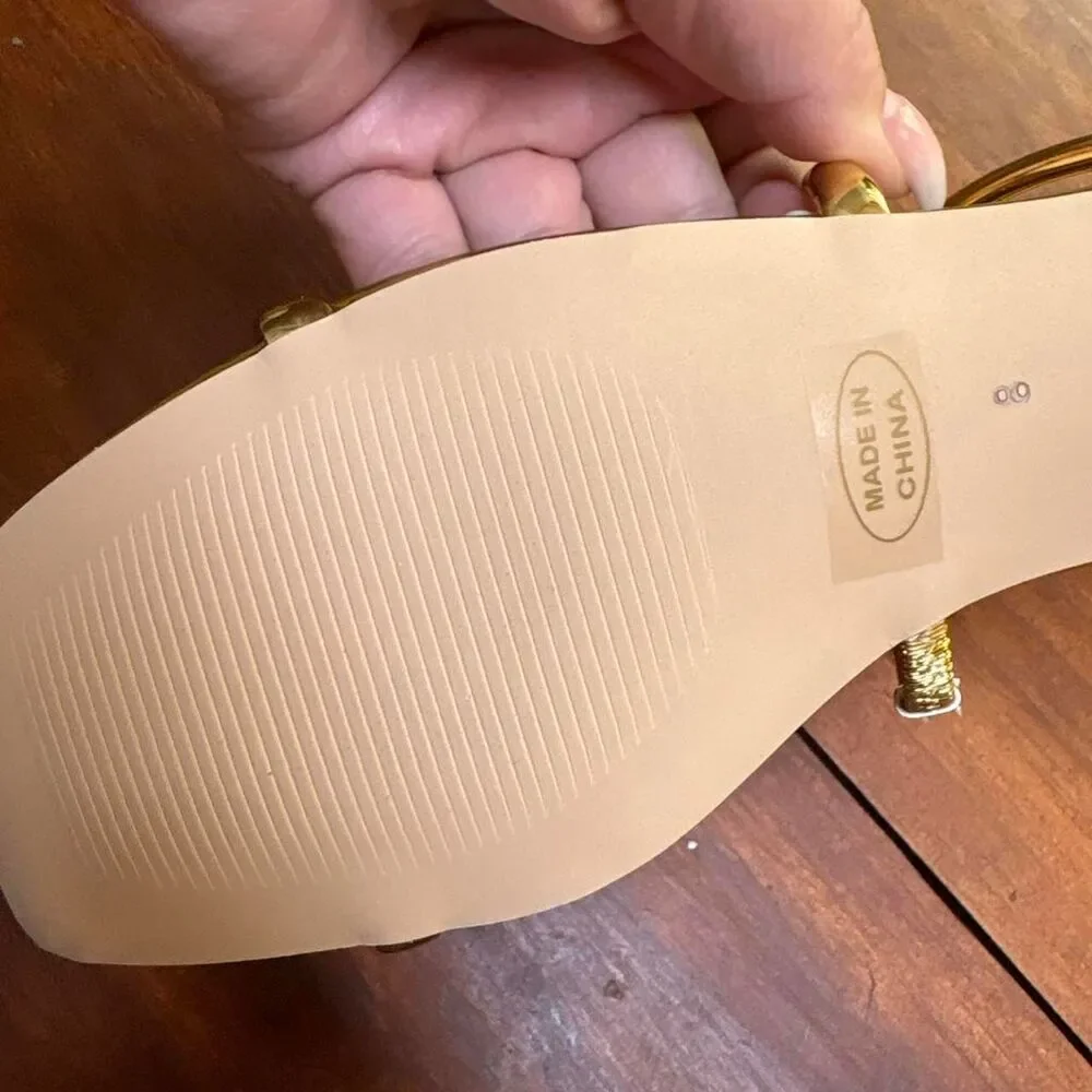 Unbranded Women's Gold Sandals